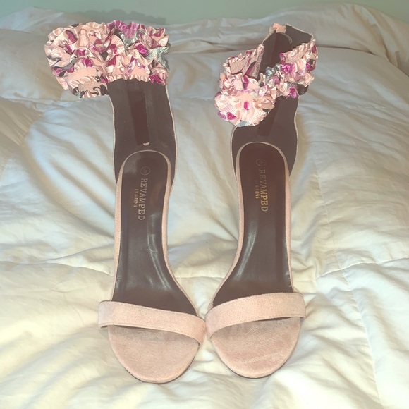 Blush & Floral Heels (Urban Planet) - Picture 1 of 2